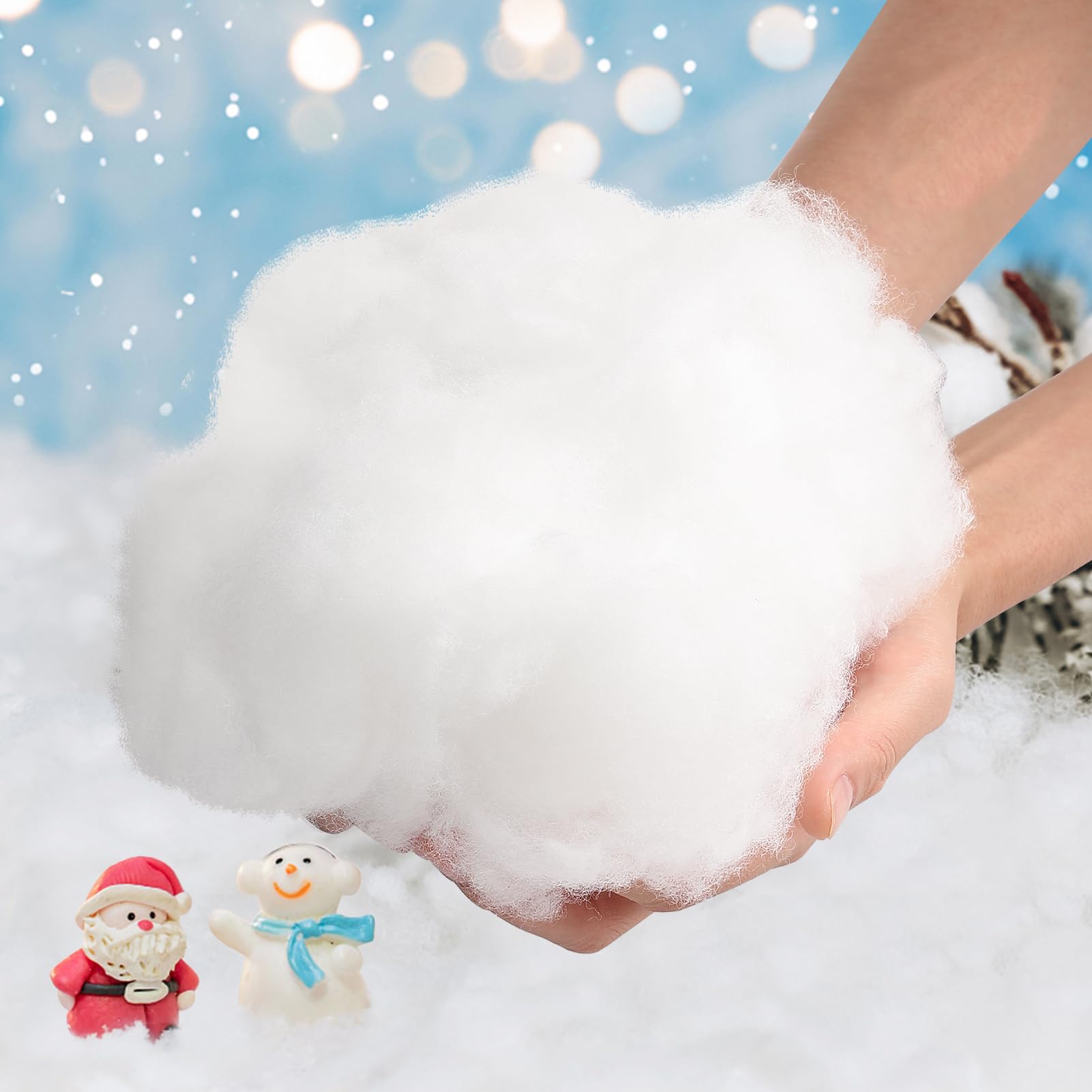 Amazon.com: Biggun 20oz Fluffy Fake Snow Decorations - Christmas